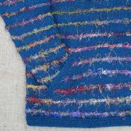 SALE - Teal & Silk Stripes Jumper - XXL