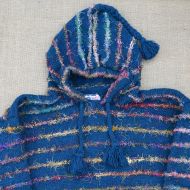 SALE - Teal & Silk Stripes Jumper - XXL