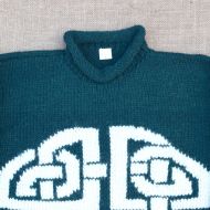 SALE - Green Celtic Knot Jumper - Small