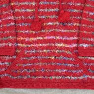 SALE - Red & Silk Stripes Jumper - XL