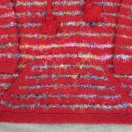SALE - Red & Silk Stripes Jumper - XL