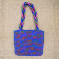 SALE - Felt Bag - Squares