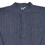 Light weight - Striped Cotton Shirt - Blue & Black