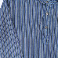 Light weight - Striped Cotton Shirt - Blue