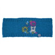 Pure Wool Fleece Lined - Embroidered Headband - Pacific