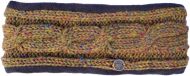 Pure Wool Fleece lined headband - cable -  heather gold