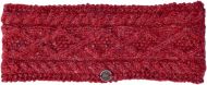 Pure wool - diamond cable headband - red pepper