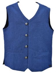 Classic waistcoat - fully lined - blue