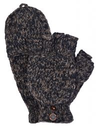 two tone mitt - java/black