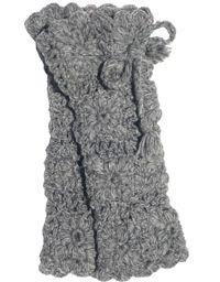 Leg warmer - crochet pattern - grey