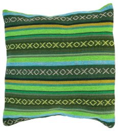 Cushion Cover - Cotton Gheri front - Cover Olive Green