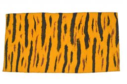 Hand felted - wool rug - tiger stripe design