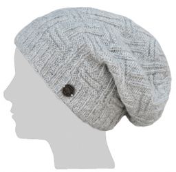 Basket weave slouch - Pale natural