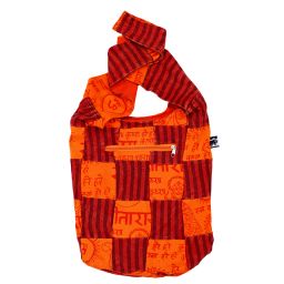 Mantra/stripe - patchwork Bag - orange/red