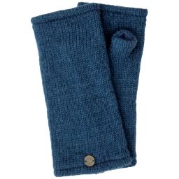 Fleece lined wristwarmer - Plain - prussian blue