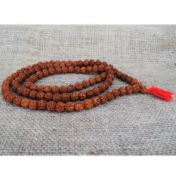 Mala beads - Rudraksha seeds - with guru bead