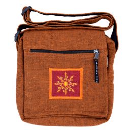 Medium motif bag - multi zipped - orange