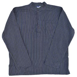 Light weight - Striped Cotton Shirt - Blue & Black