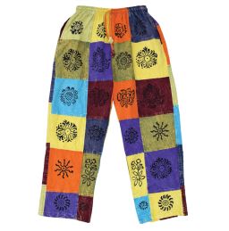 Printed Heavy Cotton - Patchwork Trousers