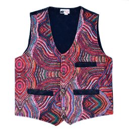 Cotton - Patterned waistcoat - red