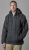 Fleece lined - detachable hood - cable jacket - Grey
