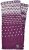 Graduated tick wristwarmers - deep berry grey - small fitting