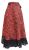 Swirl Pattern - Wrapover Skirt - Cherry Red