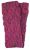Fleece lined - leaf pattern -  wristwarmers -  pink heather