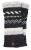 Fleece lined wristwarmer - zigzag - Charcoal