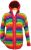 Fleece lined - hooded jacket - Rainbow tick
