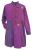 Embroidered  Patchwork Coat - Purple