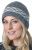 Pure Wool Hand knit - classic twist beanie - mid grey
