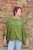 Batwing top - tonal greens