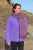 Light weight - Stonewashed - cotton - hooded jacket - purple