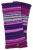 Fully lined - narrow stripe - wristwarmers - purples