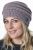 Lace Ridge Beanie - pure wool - fleece lined - haze