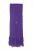 Long hand knit - fringed scarf - deep wisteria