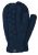 Fleece lined mittens - Cable - Denim blue