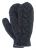 Fleece lined mittens - Cable - Charcoal