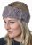 Fleece lined - headband - crochet - Blush Haze