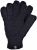 Fleece lined - pure wool gloves - black
