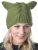 Pure Wool Square cable beanie - green
