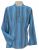 Light weight - Striped Cotton Shirt - Blue/coral