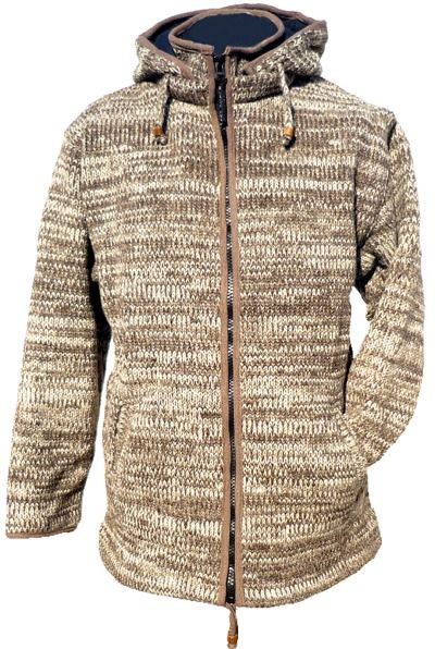 Ultrawarm - detachable hood - two tone jacket - Brown