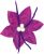 Large Poinsettia brooch - purple