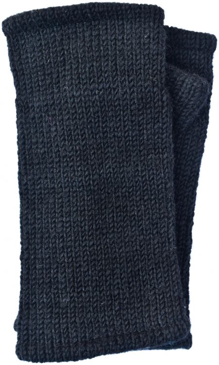 Children's Fleece Lined plain Wristwarmers - black