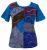 Embroidered  Patchwork - T Shirt - Turquoise