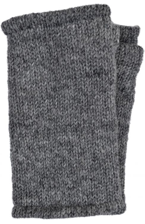 Children's Fleece Lined plain Wristwarmers - Mid Grey