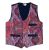 Cotton - Patterned waistcoat - red