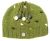 Half fleece lined - pure wool - french knot beanie - Moss Green